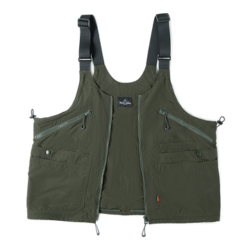 Maden New Arrival Large Capacity Army Green Men's Handbag Summer Camping Working Vest Dual-use Satche Jacket Tactical Backpack
